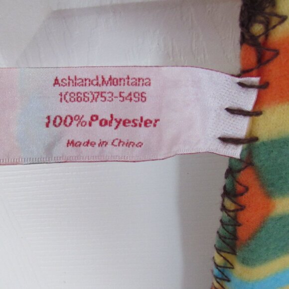 St Labre Indian School Vintage Throw Blanket Bear 100% Polyester Ashland Montana - Picture 5 of 9